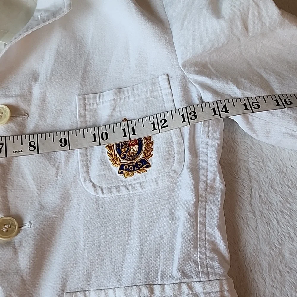 Ralph Lauren Boys White Blazer with Front Logo